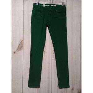Project Eighteen Green Skinny Jeans Womens Size 27/7 Low Rise‎ Stretch Denim